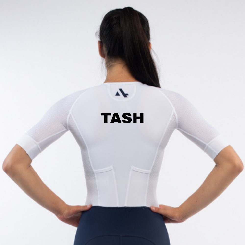 Add your order a Personalise Tri-Suit Back Print