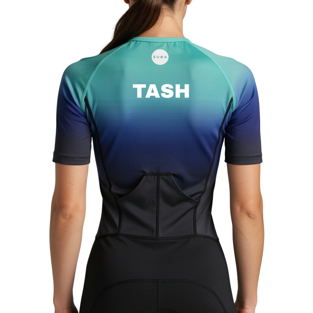 Add your order a Personalise Tri-Suit Back Print